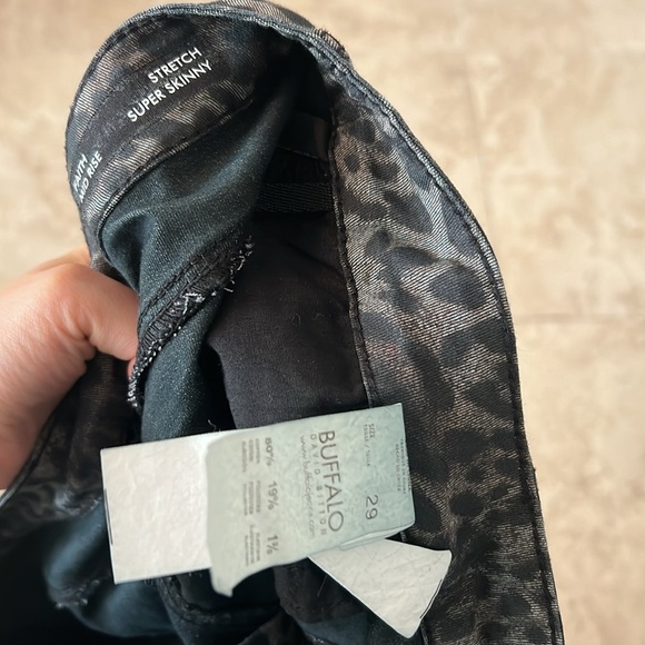 Free- Buffalo stretch super skinny leopard print jeans - Picture 2 of 2